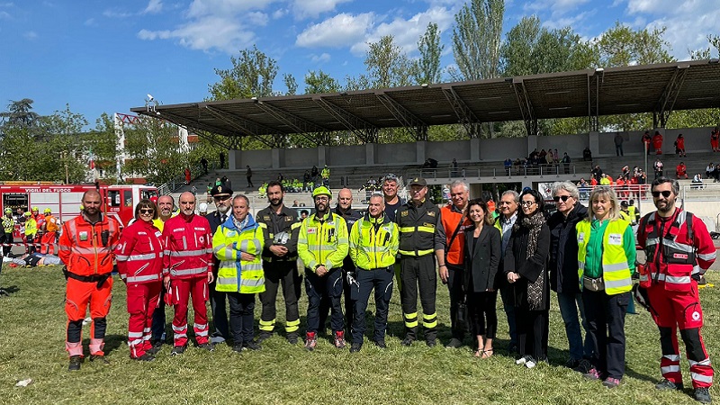 Civil protection exercise at Novi Sad park
