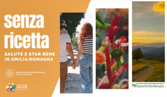 Immagine della scritta Senza ricetta con logo Regione Emilia-Romagna