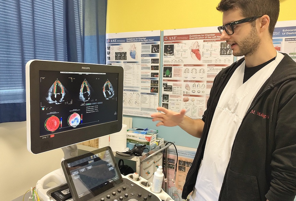 Malaguti con ecocardiografo 1000