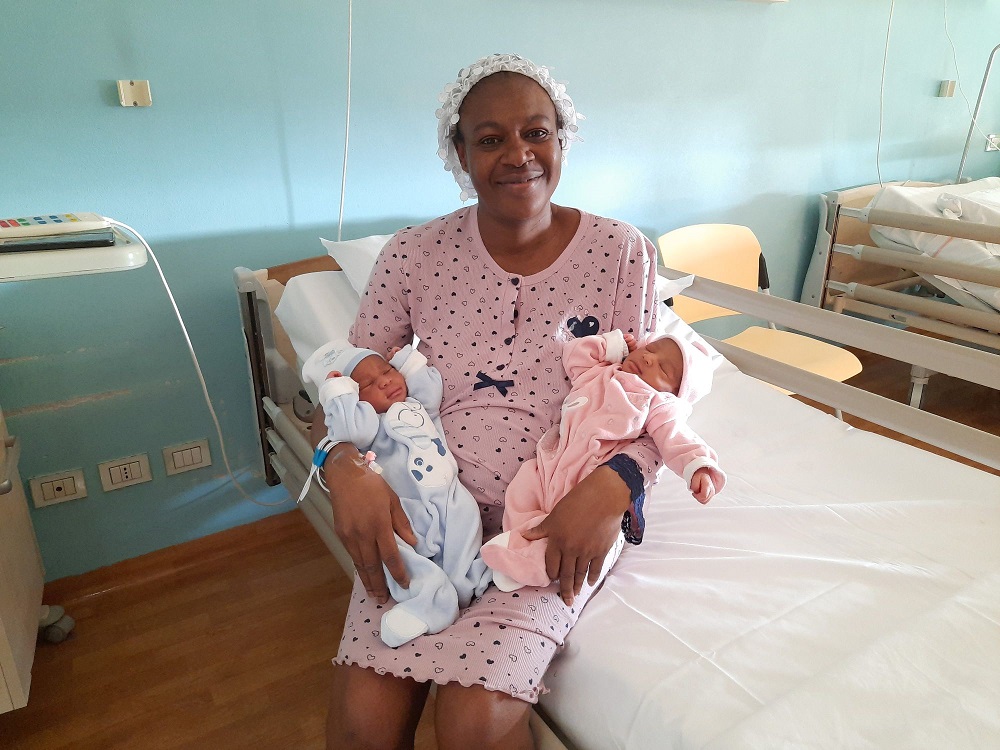 coppia di gemelli penultimi nati policlinico 1000